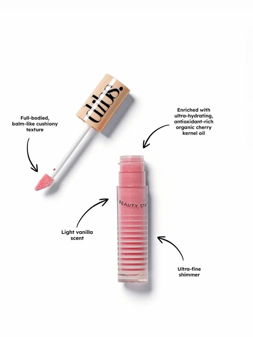 Dibs EFFERTLESS PINK Glossy Balm— Soft Pink